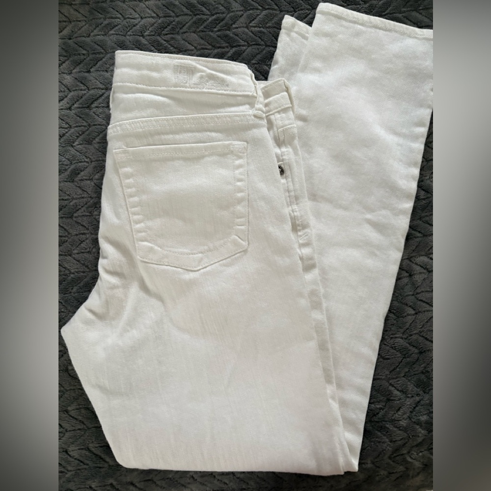 Kut from the Kloth White Boyfriend Jeans